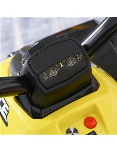 HOMCOM Toddler Kids Ride On Car Walker Foot To Floor Slider w/ Music Lights NO POWER Manual for 18 - 36 Months Yellow