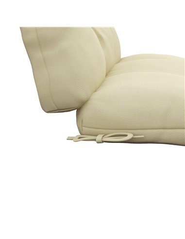 Outsunny Replacement Seat Cushion Set with Backrest for Garden Patio Chairs, Ties Included, Beige 84G-199V70BG