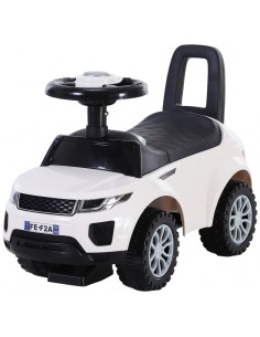 Homcom 3-in-1 Ride On Car Foot To Floor with Horn White