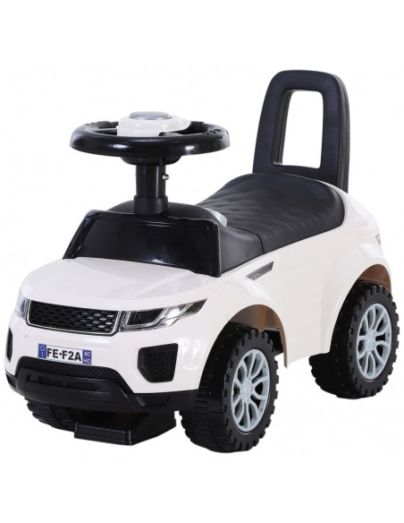 Homcom 3-in-1 Ride On Car Foot To Floor with Horn White - pic 6400 | FastDaddyshop