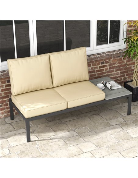 Outsunny Patio Chair Cushions, 3-Piece Back and Seat Cushion Set for Indoor Outdoor Use, Beige 84G-396V70BG - pic 64012 | FastDaddyshop