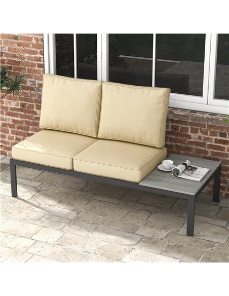 Outsunny Patio Chair Cushions, 3-Piece Back and Seat Cushion Set for Indoor Outdoor Use, Beige 84G-396V70BG - pic 64017 | FastDaddyshop