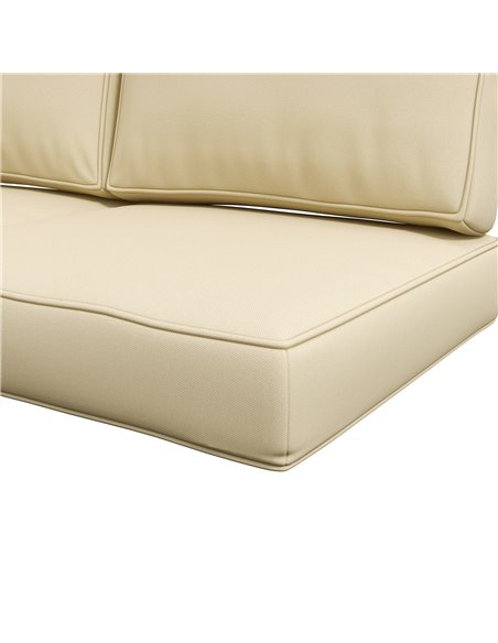 Outsunny Patio Chair Cushions, 3-Piece Back and Seat Cushion Set for Indoor Outdoor Use, Beige 84G-396V70BG - pic 64018 | FastDaddyshop