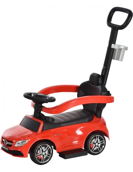 Homcom Toddlers Push Along Car Licensed PP Mercedes-Benz Red - pic 6403 | FastDaddyshop