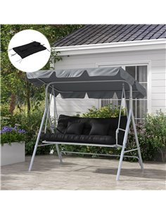 Outsunny Replacement Cushions for Patio Chairs, 4-Piece Back & Seat Cushion Set with Ties and 2 Pillows, Black 84G-356V70BK 2