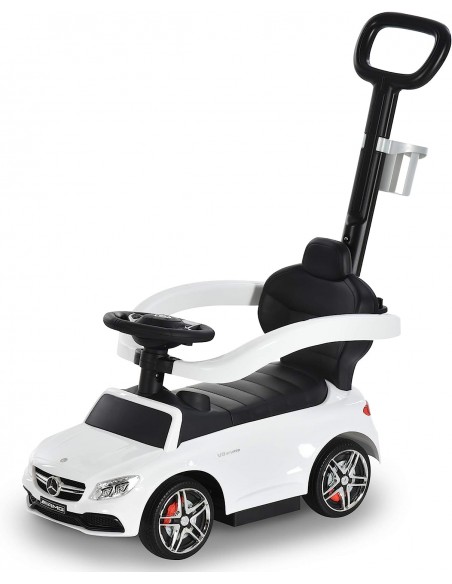 Homcom Toddlers Push Along Car Licensed PP Mercedes-Benz White - pic 6406 | FastDaddyshop
