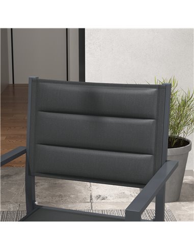 Outsunny Set of Two Aluminium Stacking Garden Chairs 84G-449V00CG