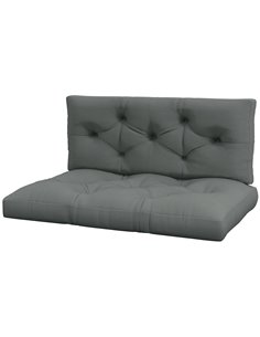 Outsunny 4-Piece Pallet Seat Cushions Replacement, Light Grey 84G-366V70LG