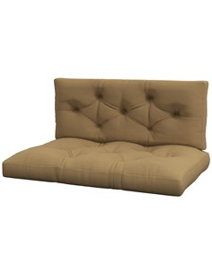 Outsunny Patio Chair Cushions, 4-Piece Pallet Seat and Back Pillows, Replacement Set for Indoor/Outdoor, Beige 84G-366V70BG