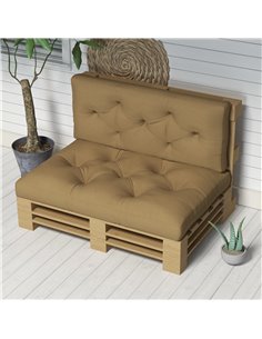 Outsunny Patio Chair Cushions, 4-Piece Pallet Seat and Back Pillows, Replacement Set for Indoor/Outdoor, Beige 84G-366V70BG 2