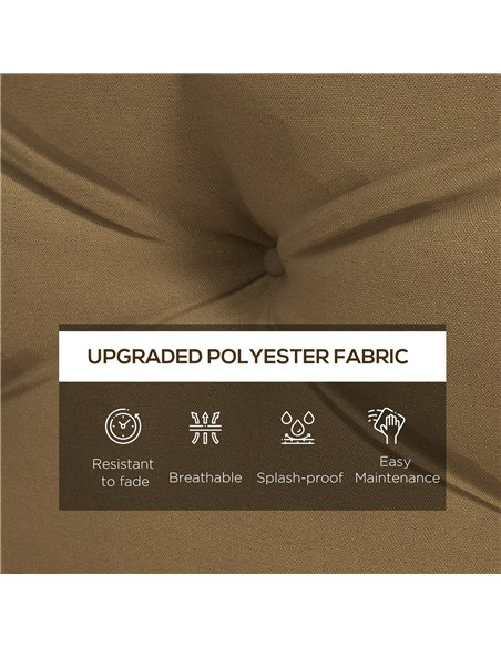 Outsunny Patio Chair Cushions, 4-Piece Pallet Seat and Back Pillows, Replacement Set for Indoor/Outdoor, Beige 84G-366V70BG - pic 64113 | FastDaddyshop