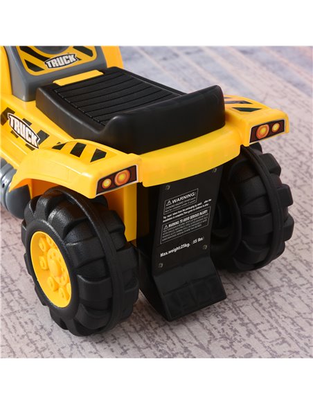 HOMCOM Kids 4-in-1 HDPE Excavator Ride On Truck Yellow/Black - pic 6414 | FastDaddyshop