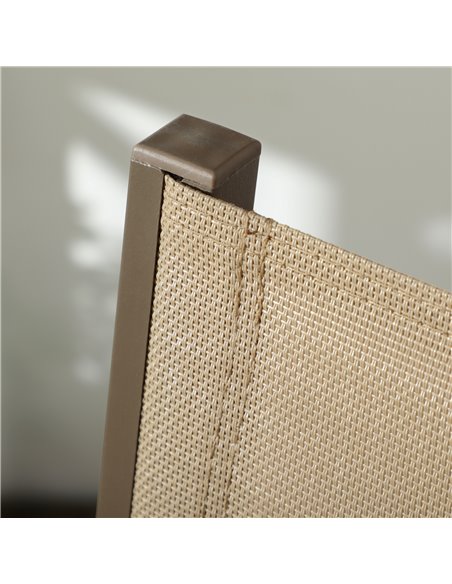 Outsunny Aluminium Stacking Garden Chairs, Set of Two, Durable Outdoor Patio Furniture, Khaki 84G-449V00KK - pic 64153 | FastDaddyshop