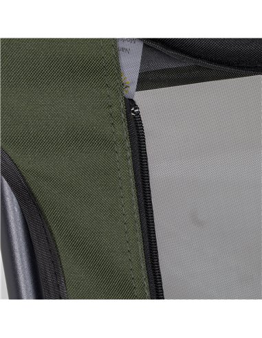 Outsunny Portable Fishing Chair with Foldable Metal Frame, Adjustable Legs for Outdoor Use, Green/Black A20-435V00DG