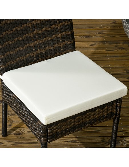Outsunny Set of Two Armless Rattan Garden Chairs - Brown 861-090V70BN - pic 64199 | FastDaddyshop