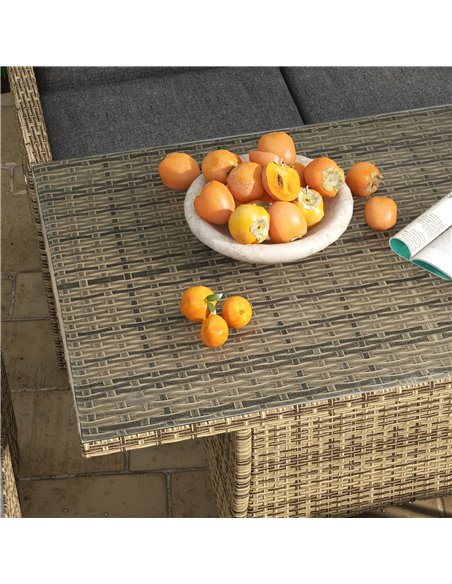 Outsunny Six-Piece Rattan Garden Set, with Reclining Chairs - Grey 861-052V72GY - pic 64262 | FastDaddyshop