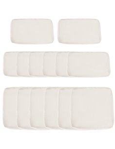 Outsunny Garden Rattan Sofa Seat Cushion Covers Replacement Outdoor, No Cushion Included, Beige 84B-426CW