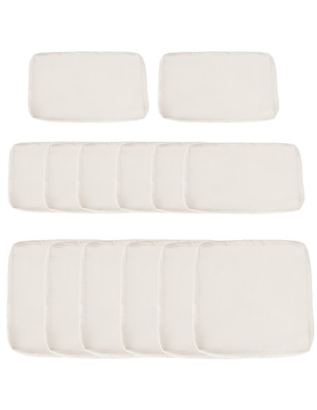 Outsunny Garden Rattan Sofa Seat Cushion Covers Replacement Outdoor, No Cushion Included, Beige 84B-426CW - pic 64344 | FastDaddyshop