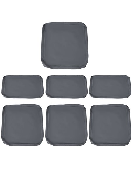 Outsunny Rattan Garden Wicker Patio Furniture Cushion Cover Sofa Cover Replacement - COVER ONLY, Grey 84B-522 - pic 64353 | FastDaddyshop