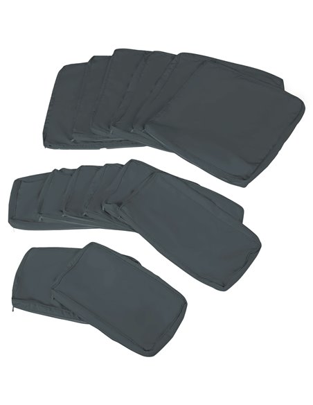 Outsunny Garden Rattan Sofa Cushion Polyester Cover Replacement Outdoor- No Cushion Included Dark Grey 84B-426V70GY - pic 64368 | FastDaddyshop