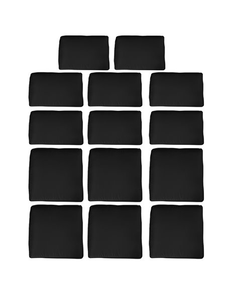 Outsunny Garden Rattan Sofa Cushion Polyester Cover Replacement Outdoor- No Cushion Included, Black 84B-426V00BK - pic 64371 | FastDaddyshop