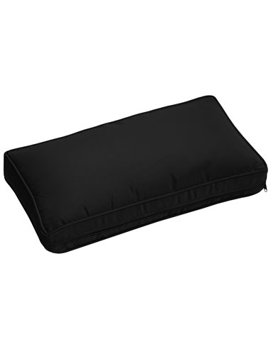 Outsunny Garden Rattan Sofa Cushion Polyester Cover Replacement Outdoor- No Cushion Included, Black 84B-426V00BK