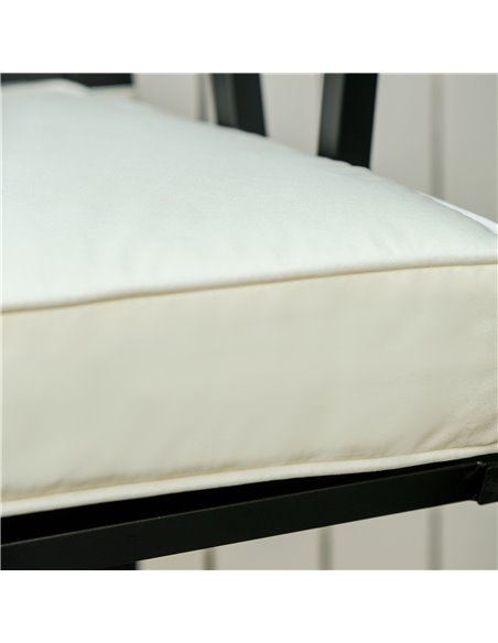 Outsunny Loveseat Bench Cushion 2 Seater Seat Pad for Swing Furniture, Versatile for Indoor & Outdoor, Cream White 84B-516V71CW - pic 64450 | FastDaddyshop