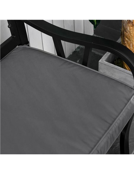Outsunny 2-Seater Garden Bench Cushion, Loveseat Pad for Patio Swing Furniture, Indoor & Outdoor Use, Grey 84B-516V71CG - pic 64459 | FastDaddyshop