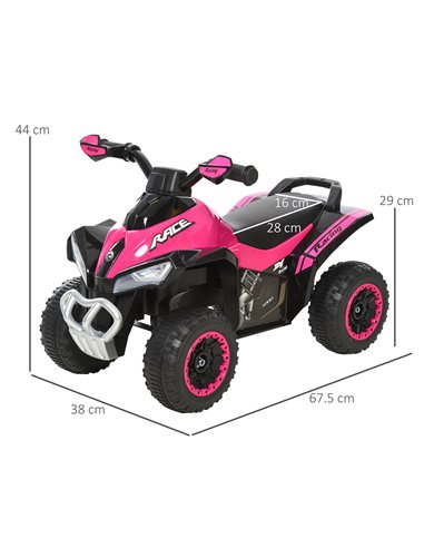 HOMCOM Ride on Toy for Kids 4 Wheel Foot-to-Floor Sliding Walking Car Toy Motorcycle Baby Walker Toddler Toys for for 18-36 Mont