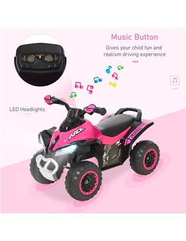 HOMCOM Ride on Toy for Kids 4 Wheel Foot-to-Floor Sliding Walking Car Toy Motorcycle Baby Walker Toddler Toys for for 18-36 Mont