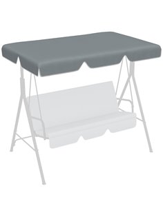 Outsunny Garden Swing Canopy Replacement, Dark Grey 84A-287V00CG