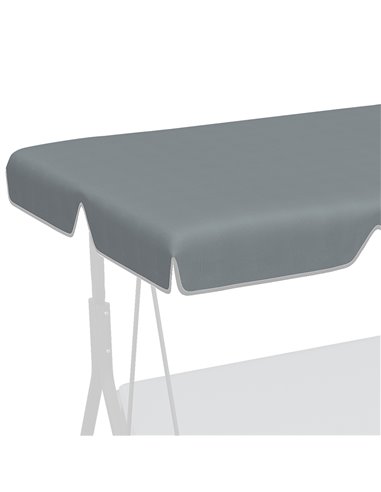 Outsunny Garden Swing Canopy Replacement 2 Seater with Tubular Framework, Swing Seat Replacement Cover, UV50+ Sun Shade (Canopy 