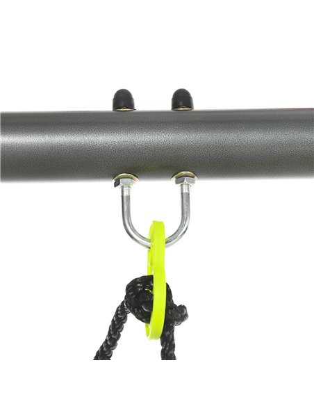 Outsunny Metal Garden Swing Set with Double Swings Glider Swing Seats Green 344-061V00GN - pic 64541 | FastDaddyshop