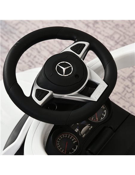 HOMCOM 3 in 1 Ride On Push Along Car Mercedes Benz for Toddlers Stroller Sliding Walking Car with Horn Sound Safety Bar for 1-3  - pic 6463 | FastDaddyshop