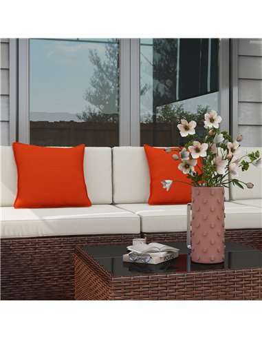 Outsunny Seven-Piece Garden Rattan Set, with Glass-Top Table - Brown 860-027V71MB