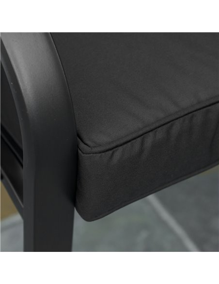 Outsunny Loveseat Cushion for 2 Seater Garden Bench, Comfortable Seat Pad for Outdoor Furniture, 120 x 50 x 8 cm, Black 84B-516V - pic 64719 | FastDaddyshop