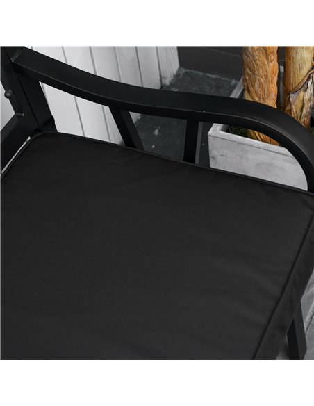 Outsunny Loveseat Cushion for 2 Seater Garden Bench, Comfortable Seat Pad for Outdoor Furniture, 120 x 50 x 8 cm, Black 84B-516V - pic 64720 | FastDaddyshop