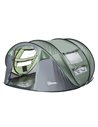 Outsunny Pop-up Camping Tent 4-5 Person, Waterproof with 2 Mesh & PVC Windows, Portable Carry Bag, Dark Green A20-169