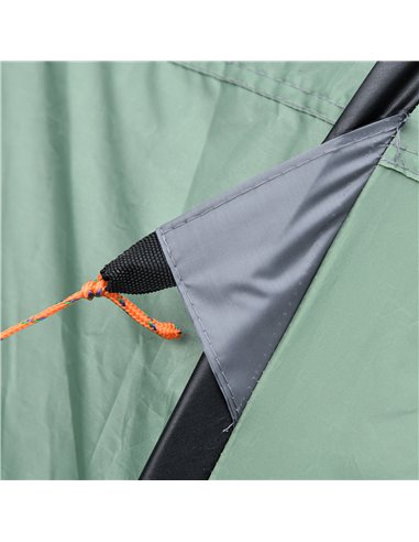 Outsunny Pop-up Camping Tent 4-5 Person, Waterproof with 2 Mesh & PVC Windows, Portable Carry Bag, Dark Green A20-169