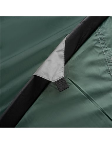 Outsunny Camping Dome Tent 2 Room for 3-4 Person with Weatherproof Vestibule Backpacking Tent Large Windows Lightweight for Fish