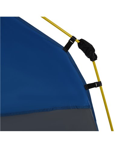 Outsunny 4 Person Automatic Camping Tent, Outdoor Pop Up Tent, Portable Backpacking Dome Shelter, Grey A20-054GY