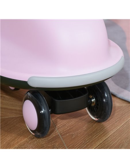 HOMCOM Ride on Wiggle Car w/LED Flashing Wheels, Swing Car, No Batteries, Gears or Pedals - Twist, Wiggle Movement to Steer, for - pic 6494 | FastDaddyshop
