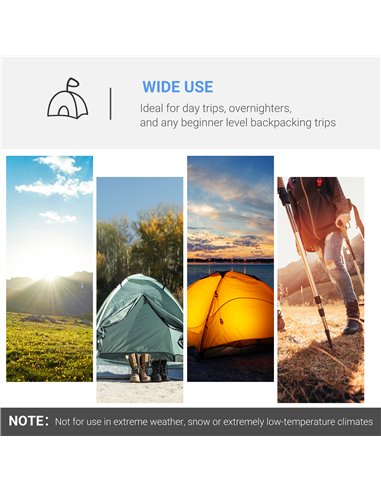 Outsunny 2-3 Man Tunnel Tents w/ Vestibule Camping Tent Porch Air Vents Rainfly Weather-Resistant Shelter Fishing Hiking Festiva