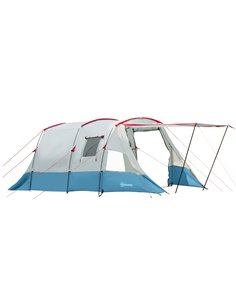 Outsunny 6-8 Person Tunnel Camping Tent with Carry Bag, Blue A20-299V00LB