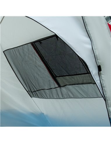 Outsunny 6-8 Person Tunnel Tent, Camping Tent with Bedroom, Living Room, Sewn-in Floor, 3 Doors and Carry Bag, 2000mm Water Colu