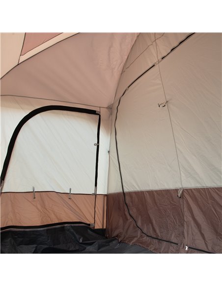 Outsunny 3-4 Man Two Room Camping Tent with Vestibule, UV50+ Cabin Tent with 3000 mm Water Column, Groundsheet, Portable Carry B - pic 65003 | FastDaddyshop