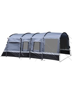 Outsunny 8-Person Camping Tent, Waterproof Family Tent, Grey A20-273V02CG