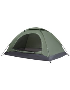 Outsunny 2 Person Camouflage Camping Tent, Dark Green A20-260DG