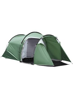 Outsunny 2-3 Person Tunnel Camping Tent, Green A20-173