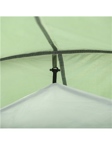 Outsunny Tunnel Tent, 2-3 Person Camping Tent with Sewn-in Groundsheet, Air Vents, Rainfly, 2000mm Water Column, Green A20-173
